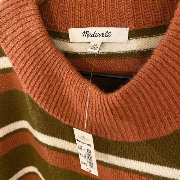 Redmond Mockneck Pocket Sweater in Stripe size XL - Picture 4 of 7
